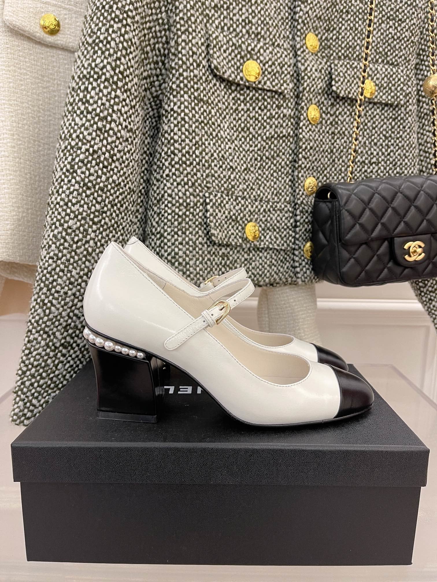 Chanel Open Shoes White