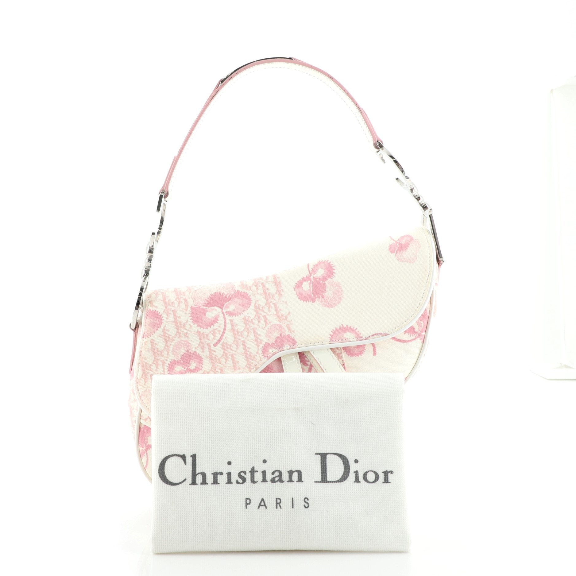Vintage Saddle Bag Printed Canvas Medium