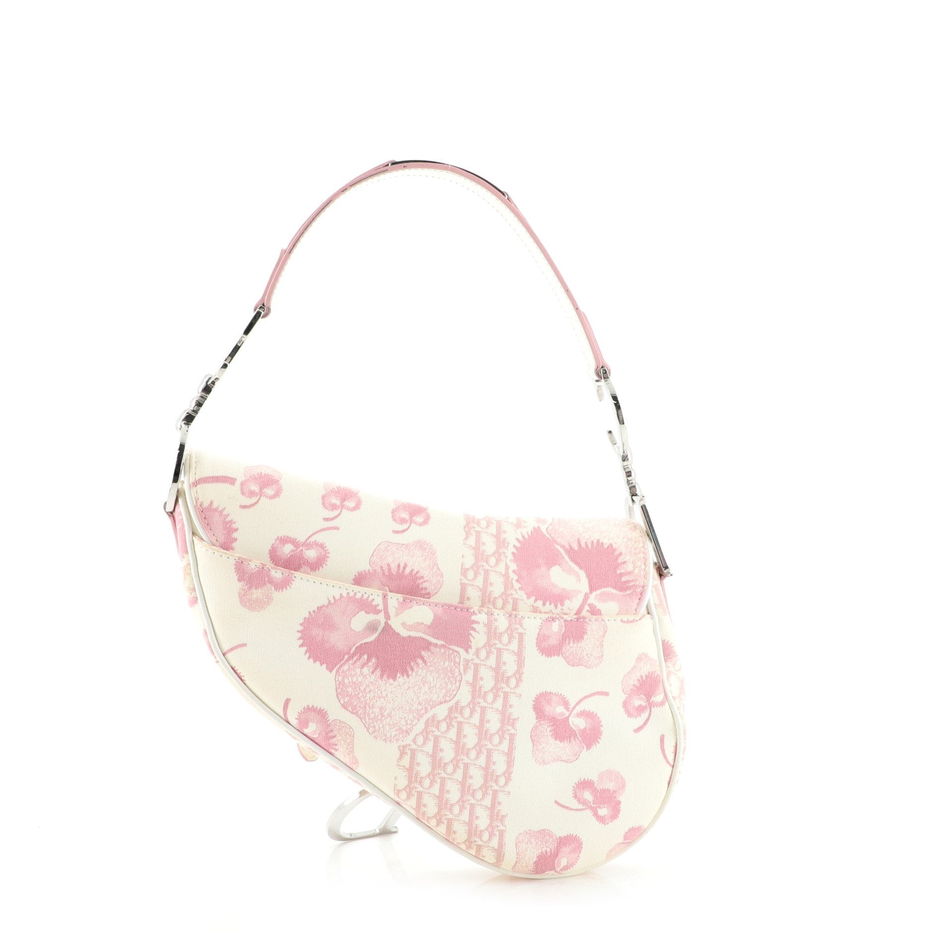 Vintage Saddle Bag Printed Canvas Medium