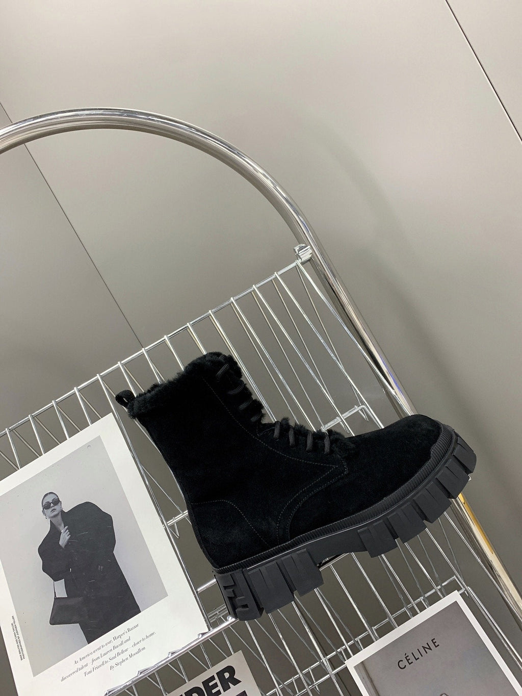 Fendi Signature Boots Black