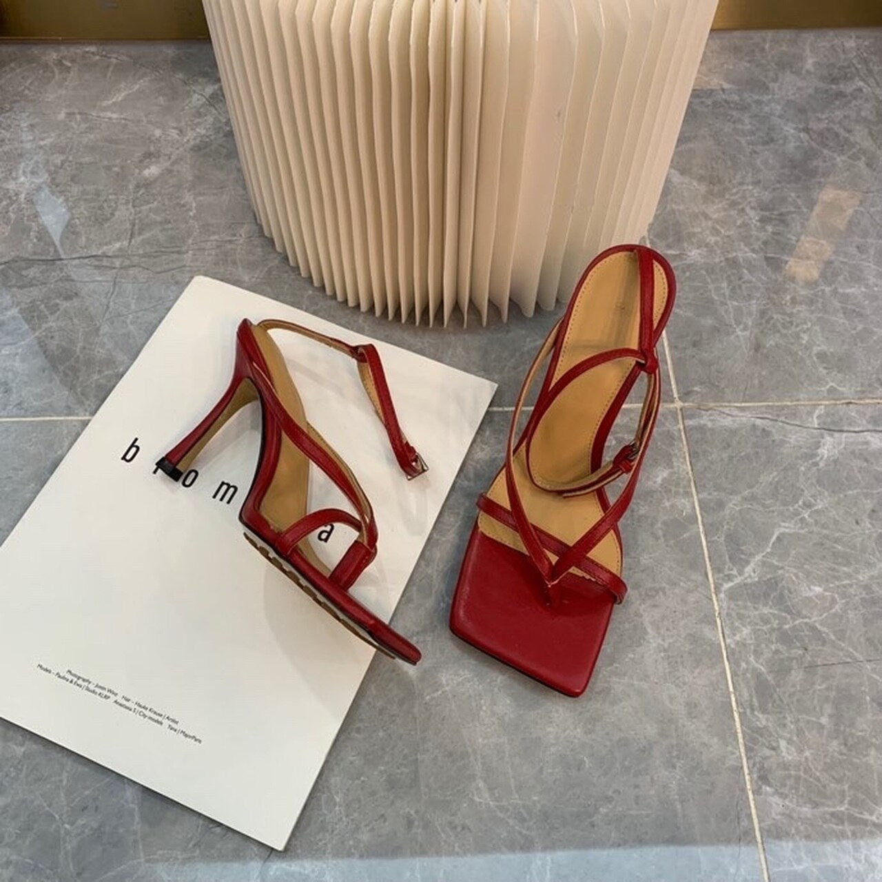 Bottega Veneta Stretch Sandals 9cm Heel Lambskin Leather Spring/Summer 2020 Collection, Burgundy
