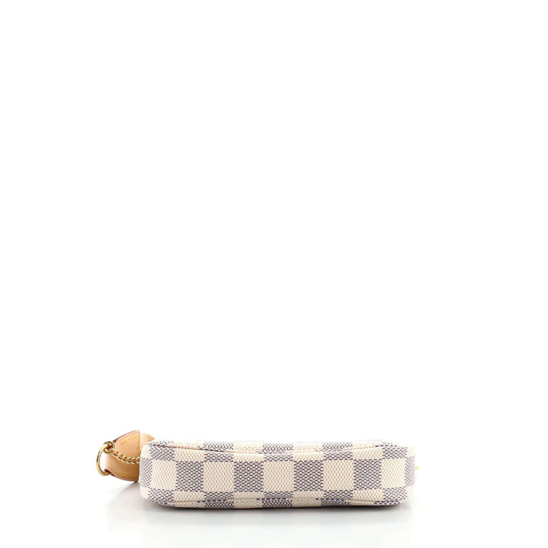 LV MiniPochette Accessoires Damier Azur Canvas