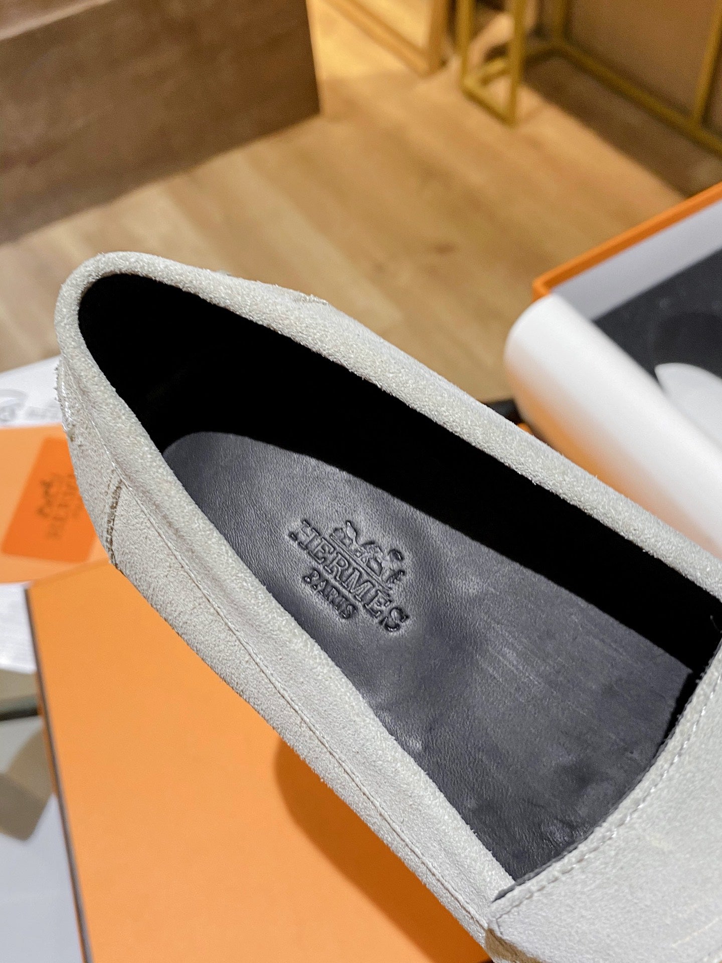 Hermes Destin Loafer Cream