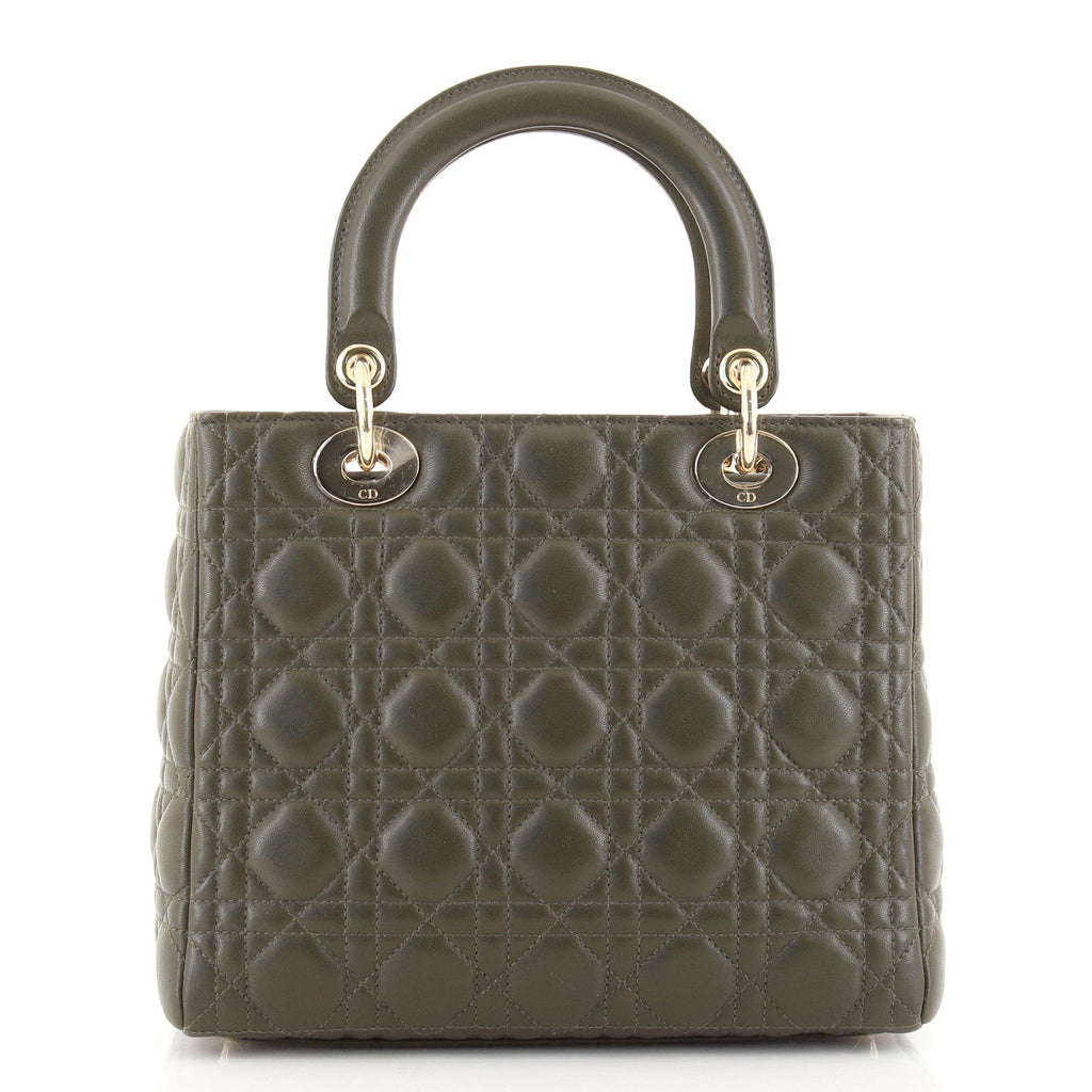 Lady Dior Bag Cannage Quilt Lambskin Medium