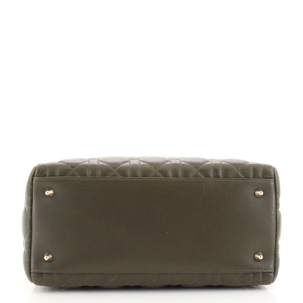 Lady Dior Bag Cannage Quilt Lambskin Medium