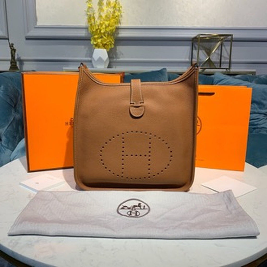 Hermes Evelyne III GM Bag 30cm Taurillon Brown