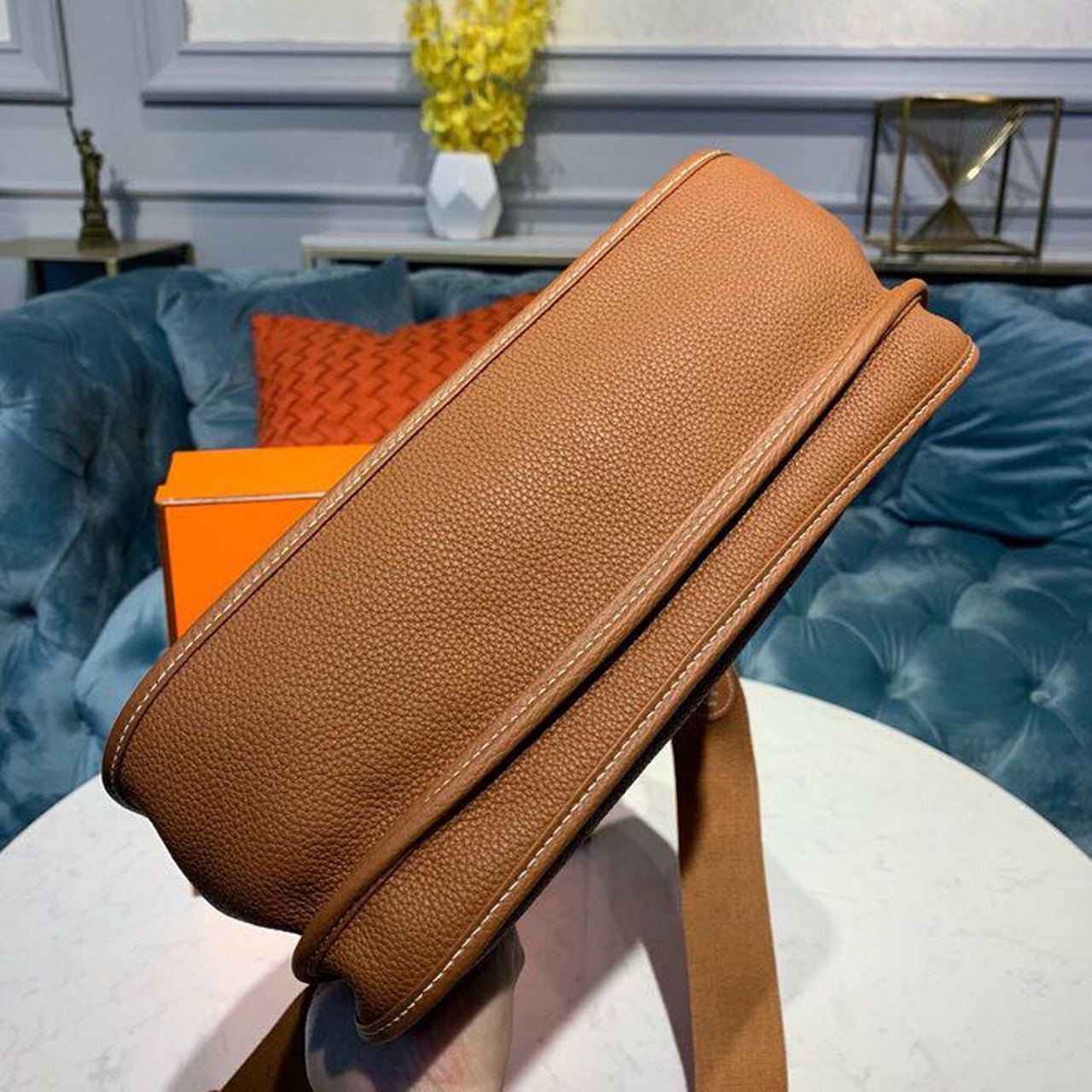 Hermes Evelyne III GM Bag 30cm Taurillon Brown