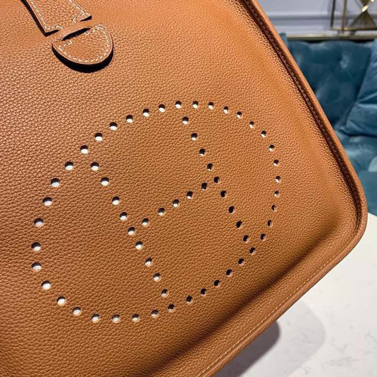 Hermes Evelyne III GM Bag 30cm Taurillon Brown
