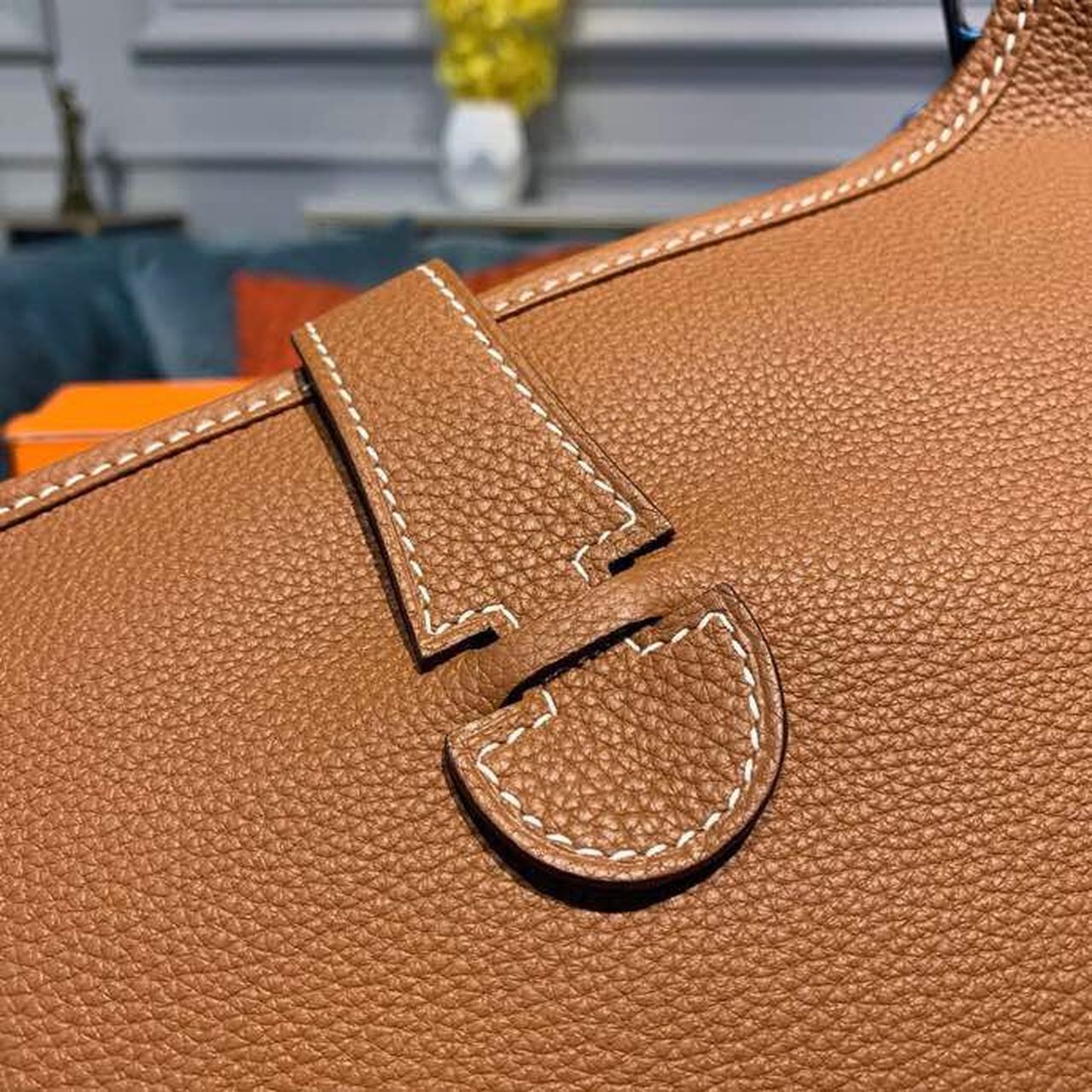 Hermes Evelyne III GM Bag 30cm Taurillon Brown