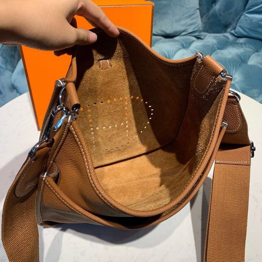 Hermes Evelyne III GM Bag 30cm Taurillon Brown