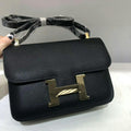 Hermes Constance Shoulder Bag 23cm Black