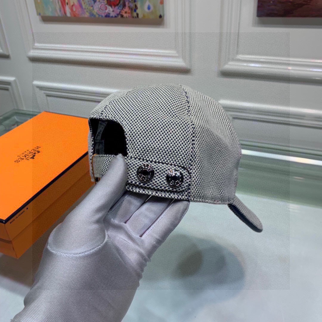 Hermes Davis H Primavera Cap Grey