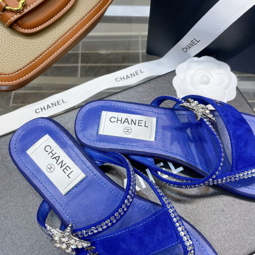 Chanel Sandals Blue