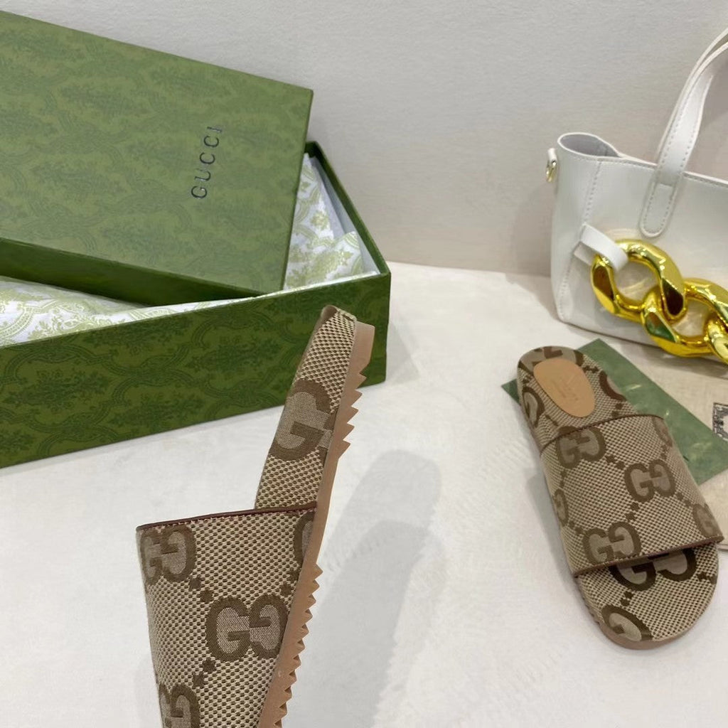 Gucci Platform Slide Sandal Brown