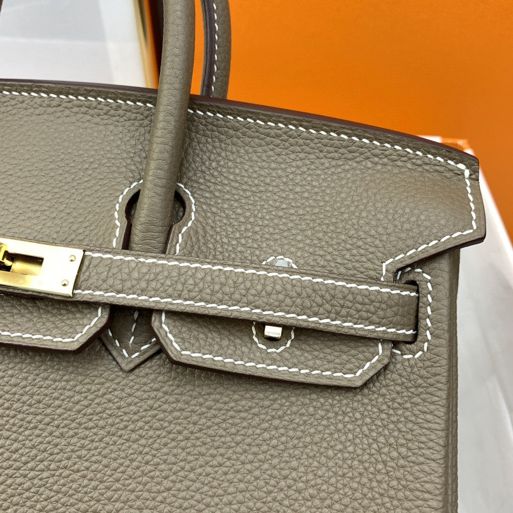 Hermes Birkin 25 Nata Swift Gold Hardware Brown