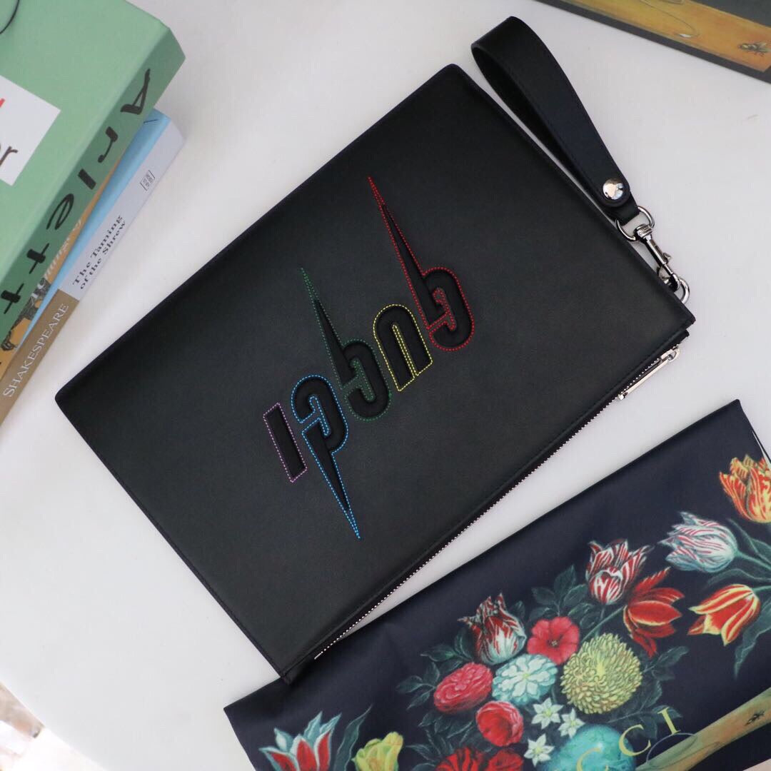 Gucci Pouch With Blade Embroidery