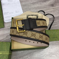 Gucci Belt With Square Buckle Brown