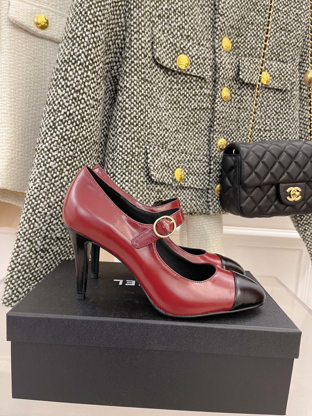 Chanel Open Shoes Red