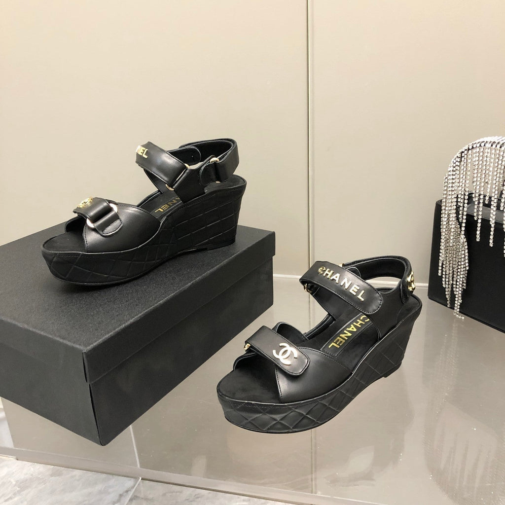 Chanel Sandals Black