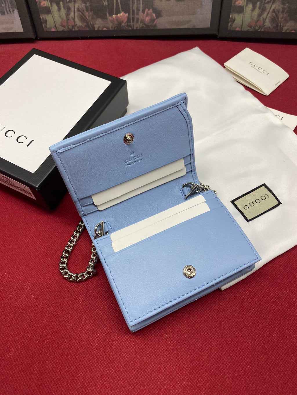 Gucci Blue Crossbody Bag 11cm