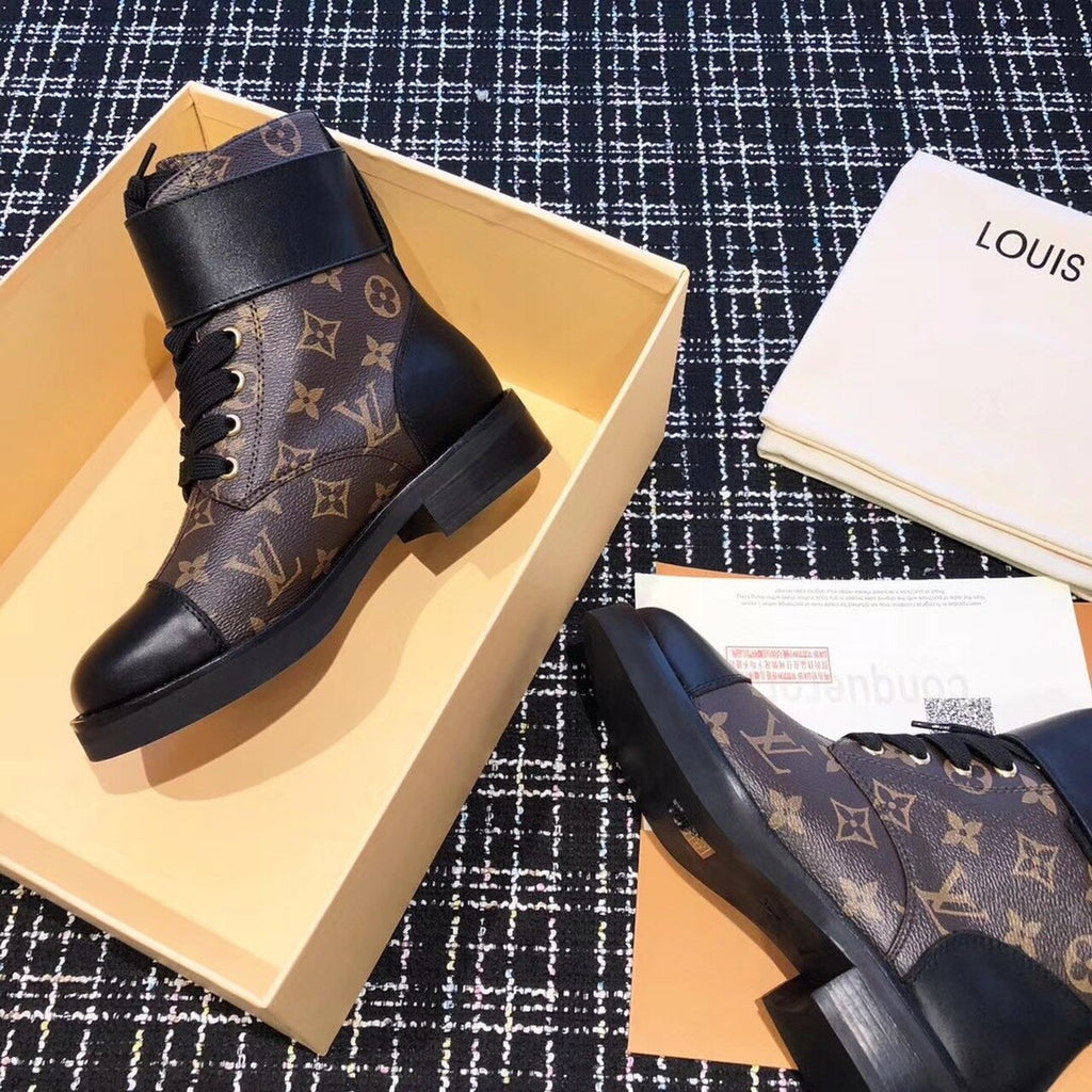Louis Vuitton Wonderland Flat Ranger Monogram Canvas/Calfskin Leather Fall/Winter Collection Black/Brown