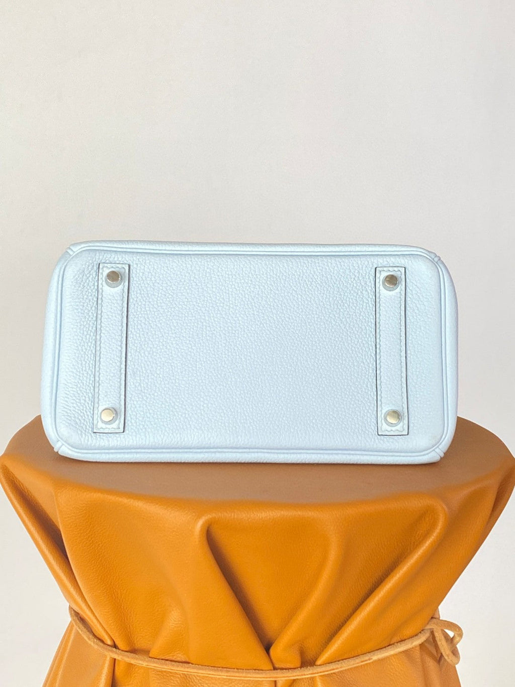 Hermes Birkin 25 Nata Swift Silver Hardware Light Blue