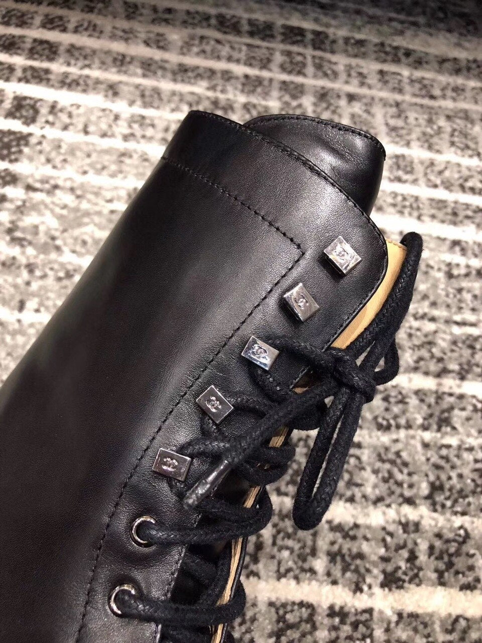 Chanel Mid-Calf Boots Calfskin Leather Pre-Fall/Winter Collection Black