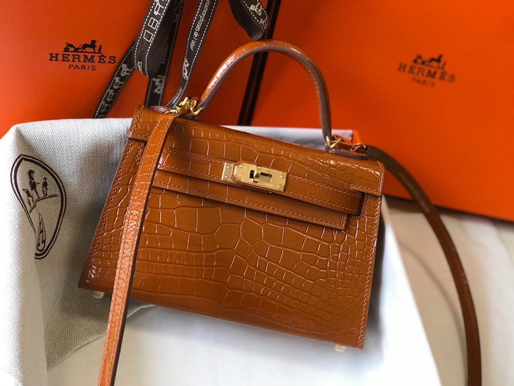 Hermes Kelly 19cm Brown