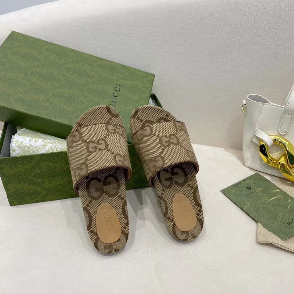 Gucci Platform Slide Sandal Brown
