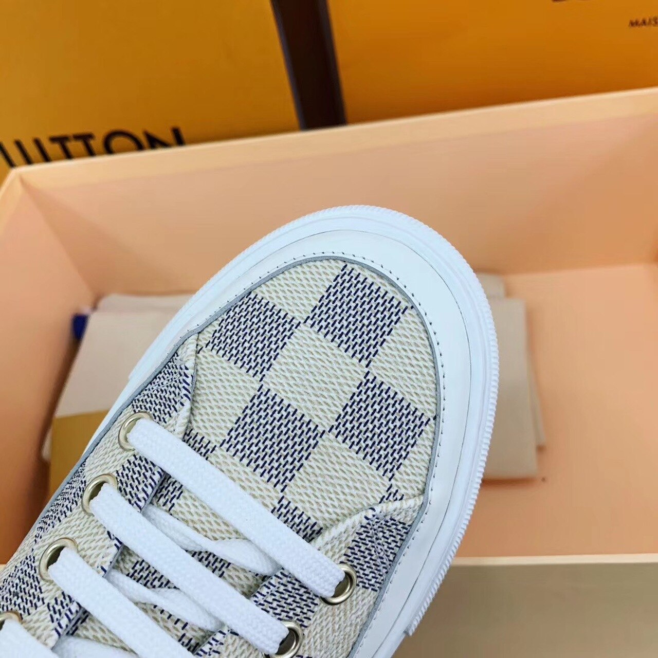 Louis Vuitton Stellar Sneaker Boots Damier Canvas Fall/Winter Collection Grey