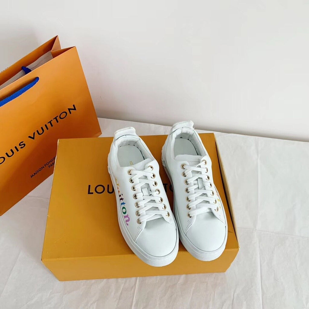 Louis Vuitton Time Out Sneakers Calfskin Leather Fall/Winter Collection 1A5C4S White