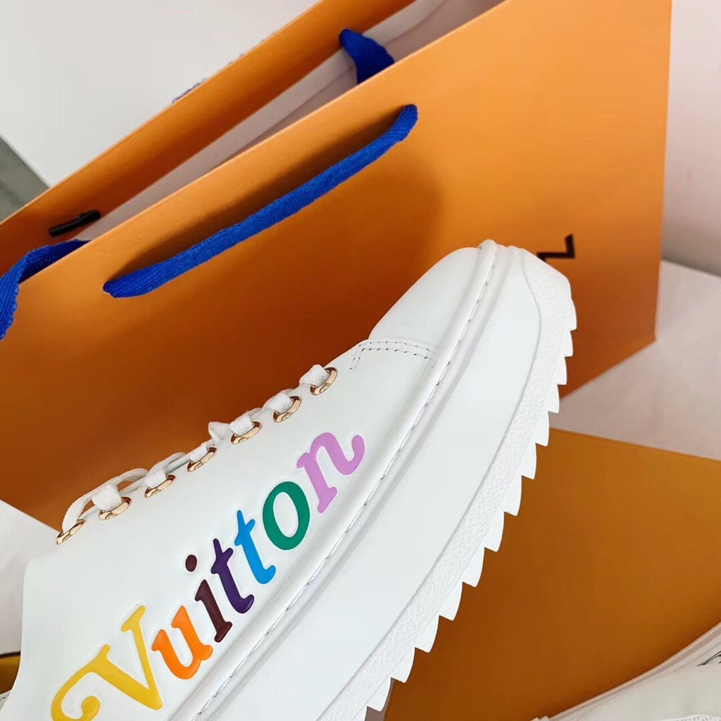 Louis Vuitton Time Out Sneakers Calfskin Leather Fall/Winter Collection 1A5C4S White