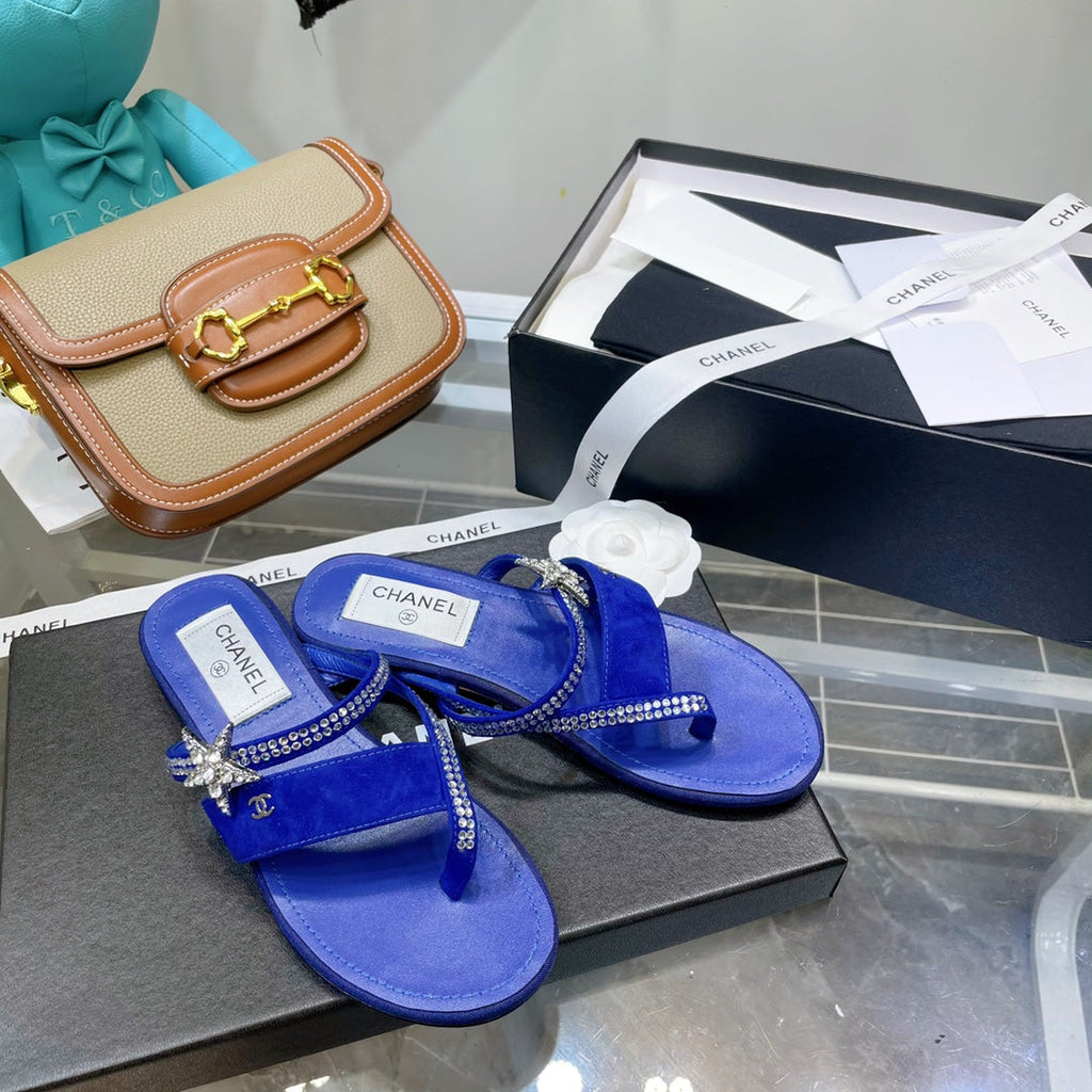 Chanel Sandals Blue