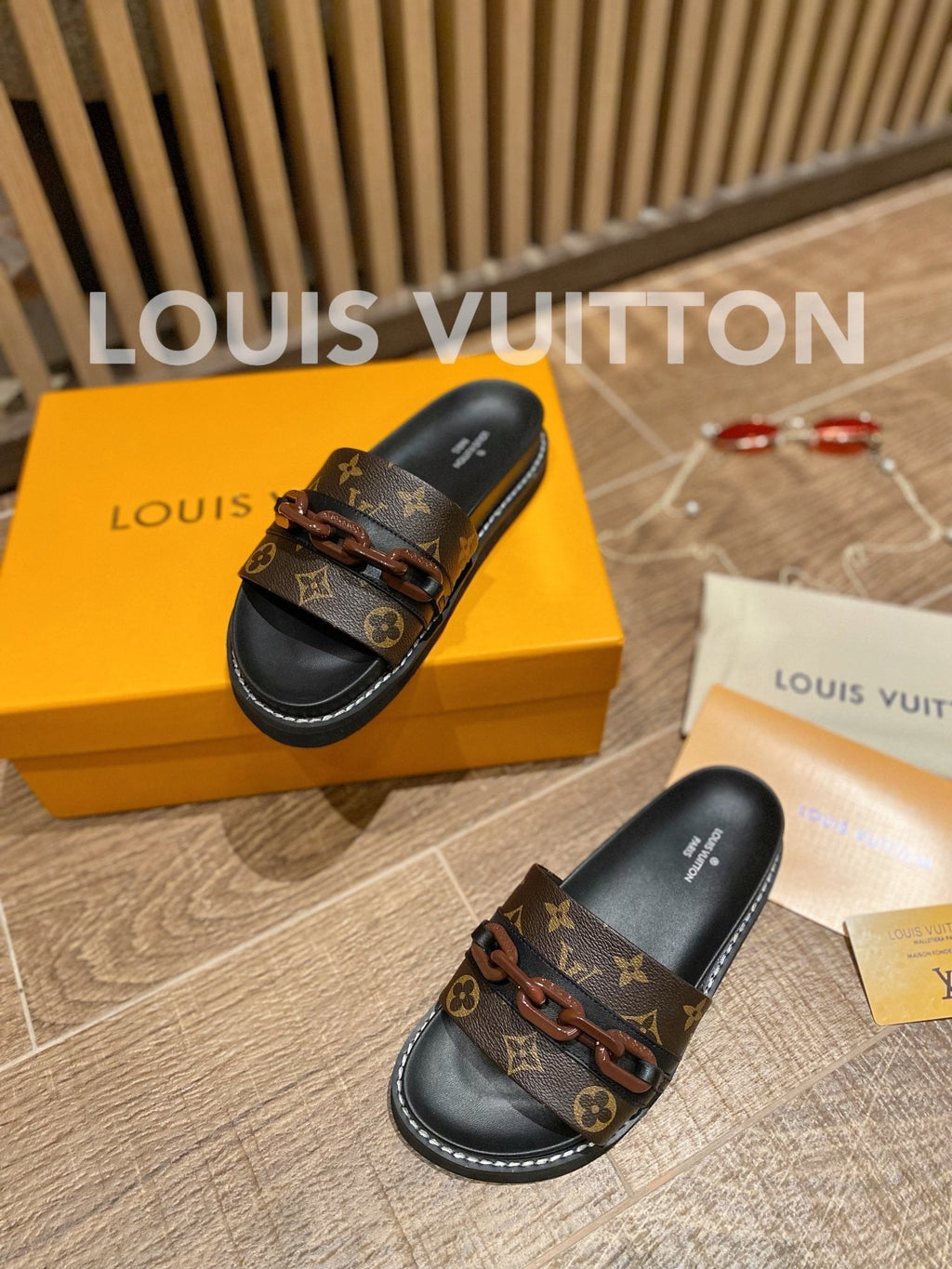 Louis Vuitton Unset Flat Comfort Mule White/Brown
