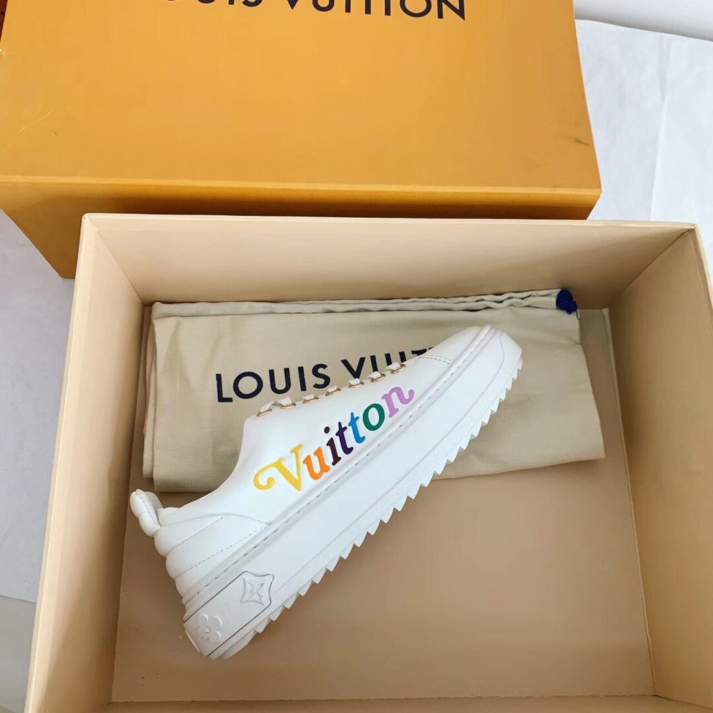 Louis Vuitton Time Out Sneakers Calfskin Leather Fall/Winter Collection 1A5C4S White