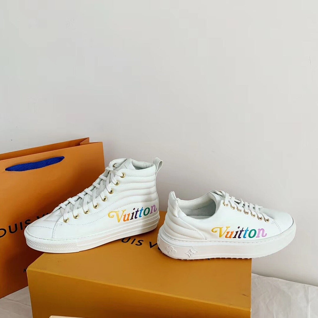 Louis Vuitton Time Out Sneakers Calfskin Leather Fall/Winter Collection 1A5C4S White