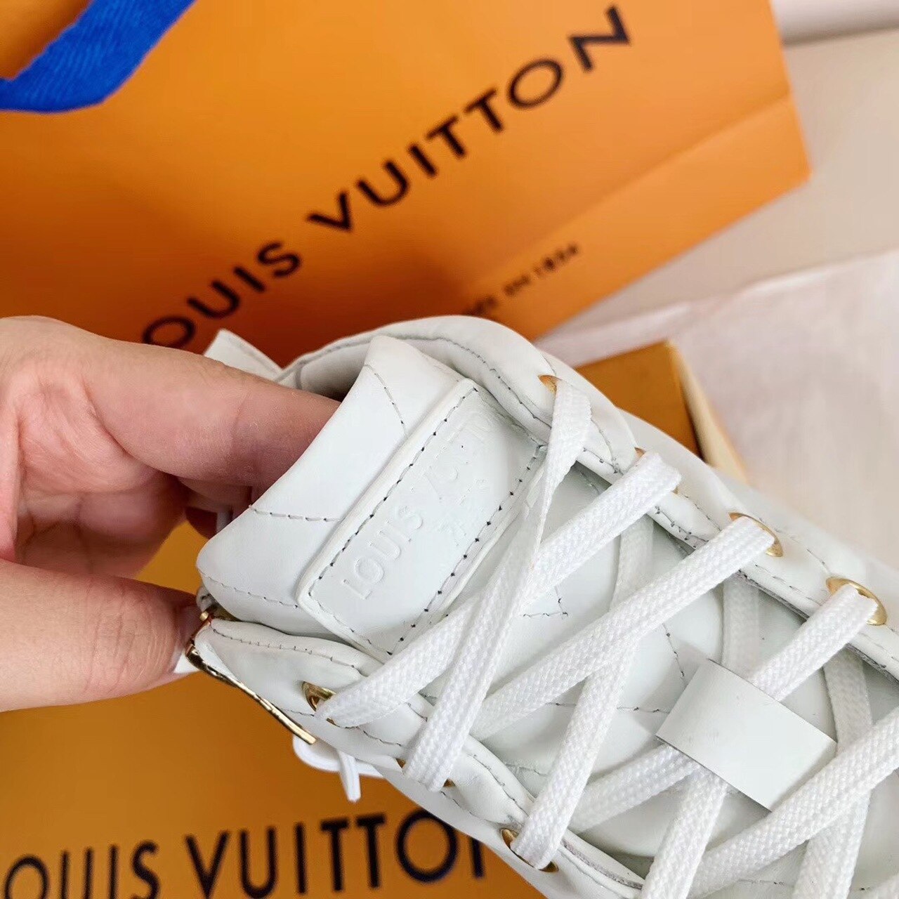 Louis Vuitton Time Out Sneaker Boots Calfskin Leather Fall/Winter Collection White