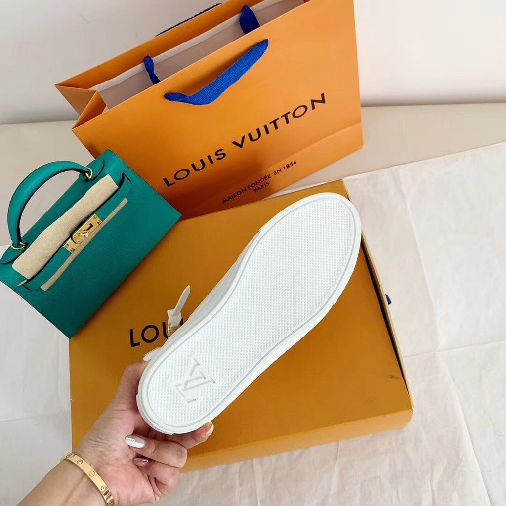 Louis Vuitton Time Out Sneaker Boots Calfskin Leather Fall/Winter Collection White