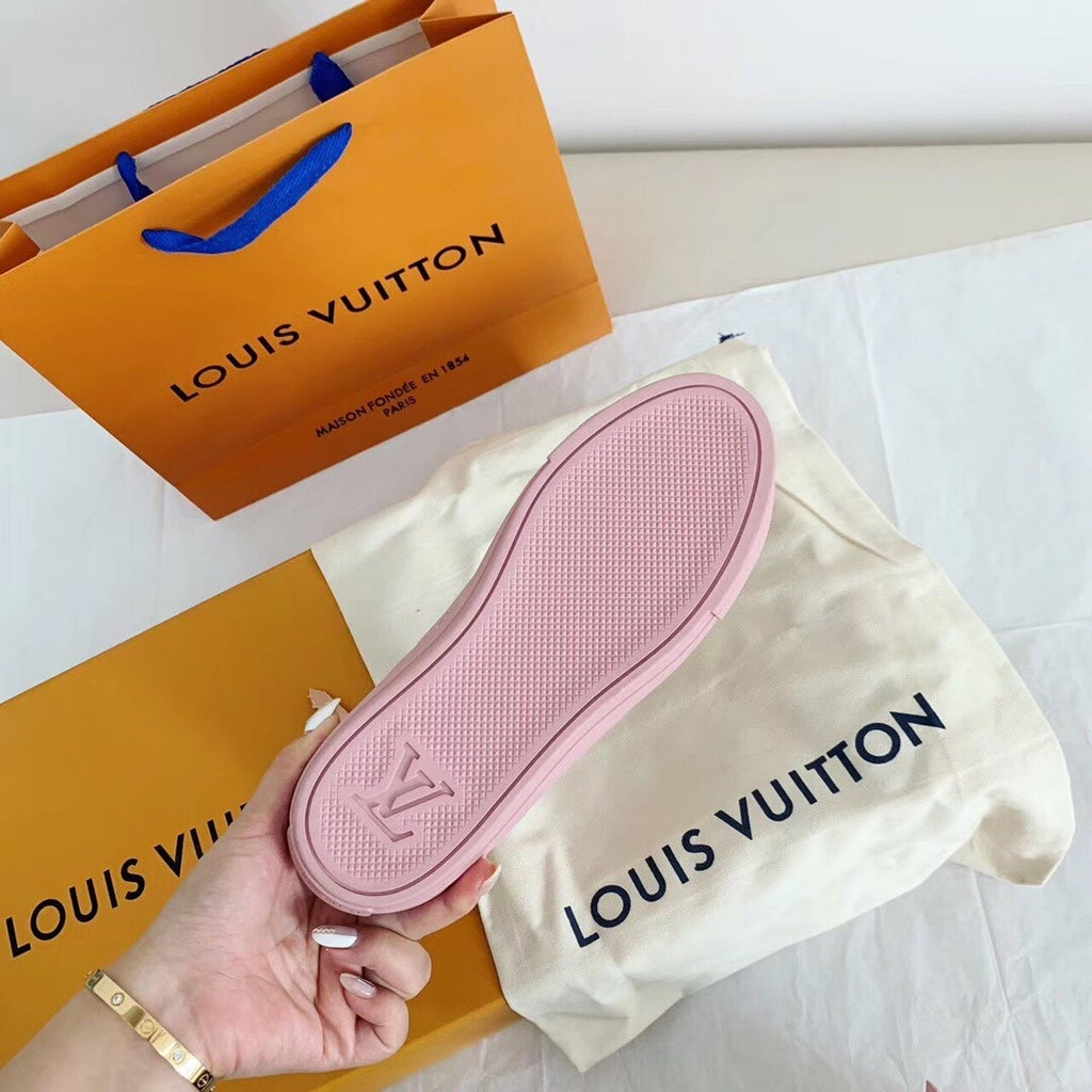 Louis Vuitton Stellar Sneaker Boots Calfskin Leather Fall/Winter Collection 1A57CK Pink