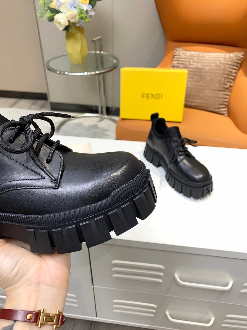 Fendi Force Black Low Top Black