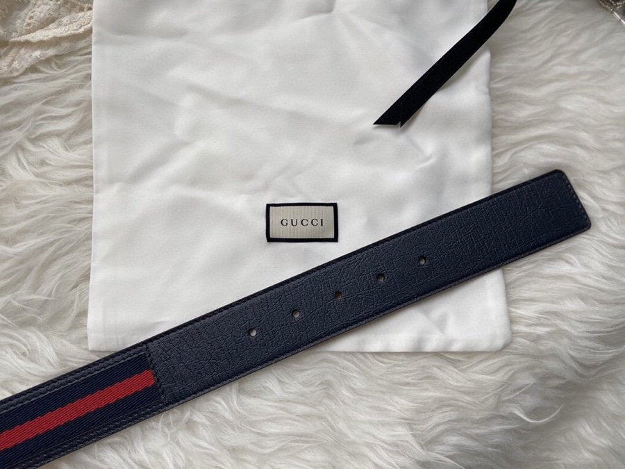 Gucci Belt With Double G Buckle Black