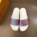 Louis Vuitton Mens Sandals Monogram Hologram Canvas Spring/Summer Collection, White