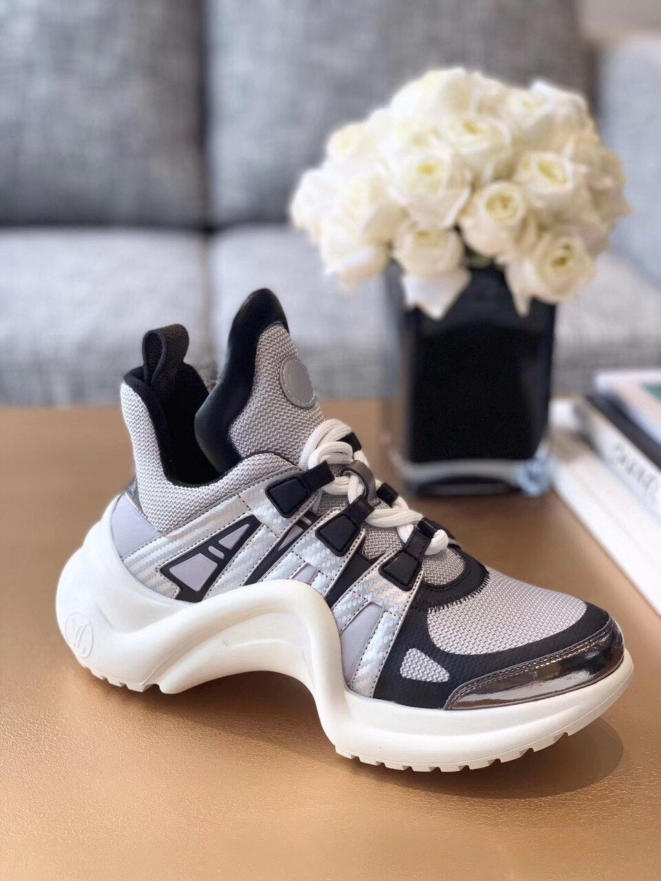 Louis Vuitton Archlight Sneakers Calfskin Leather Fall/Winter Collection Grey