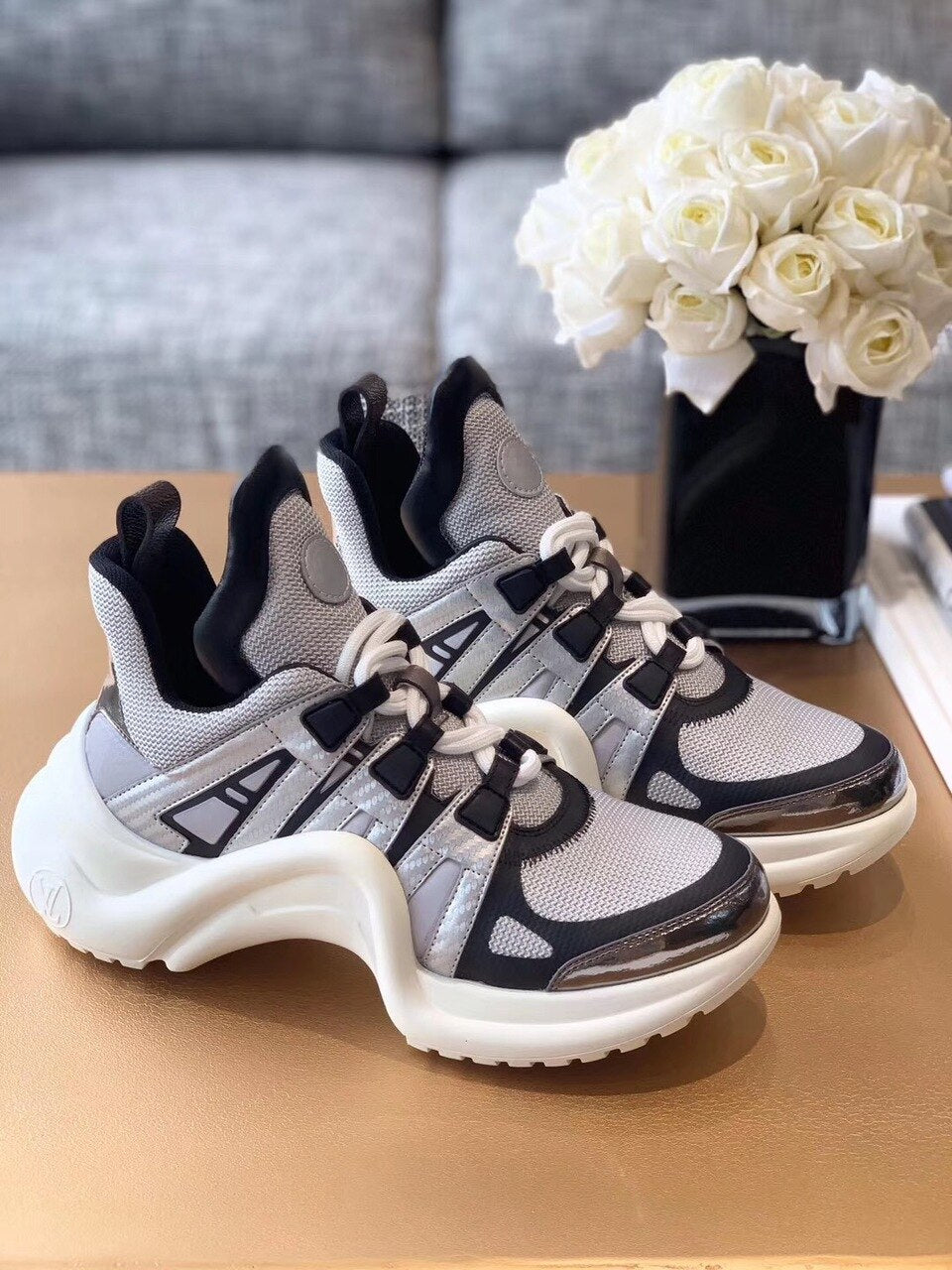 Louis Vuitton Archlight Sneakers Calfskin Leather Fall/Winter Collection Grey