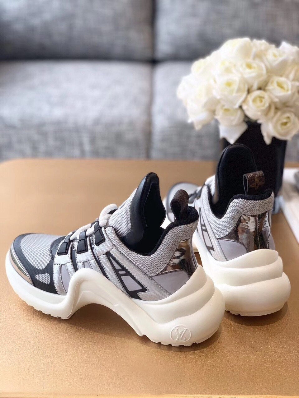 Louis Vuitton Archlight Sneakers Calfskin Leather Fall/Winter Collection Grey