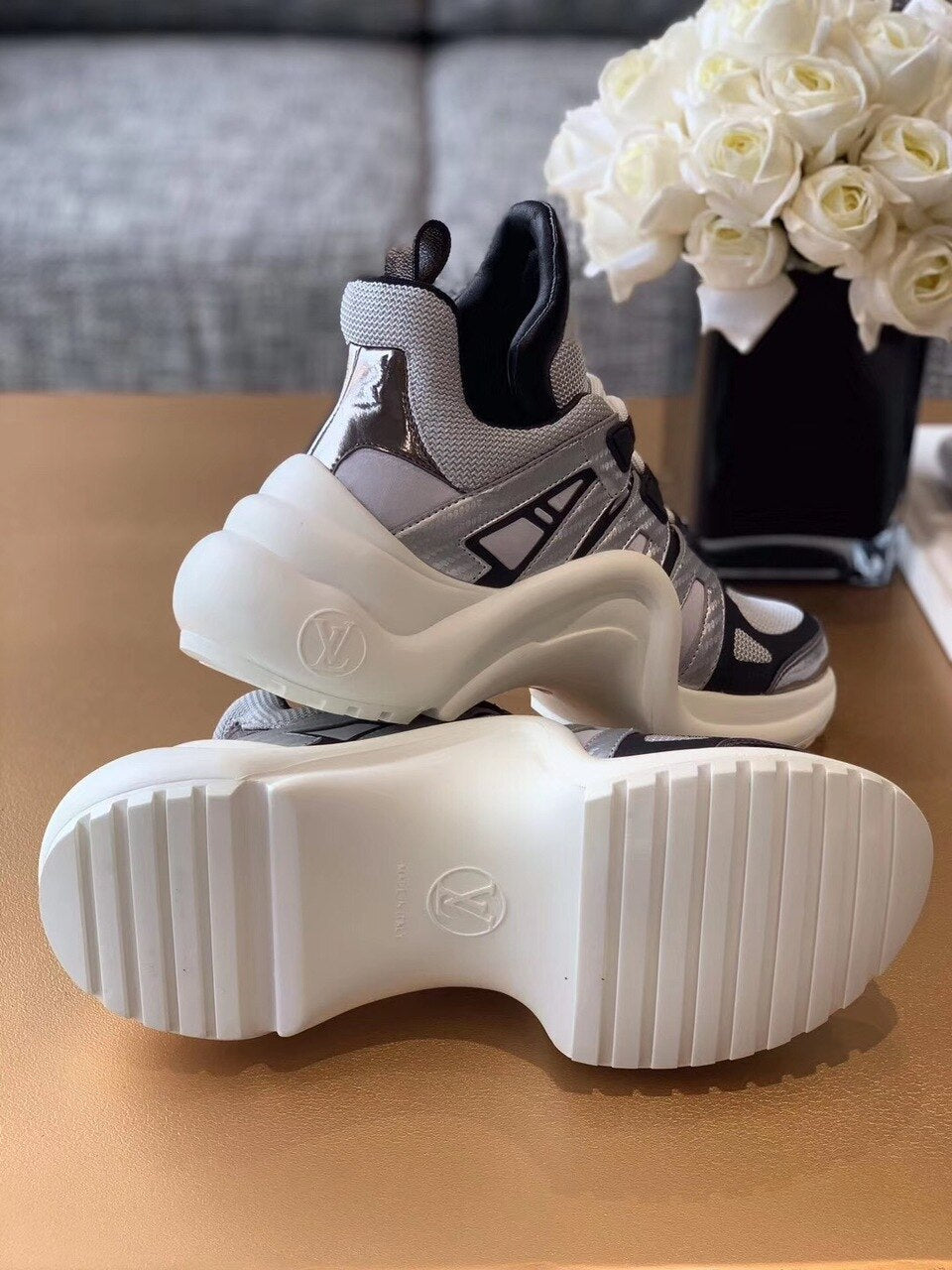 Louis Vuitton Archlight Sneakers Calfskin Leather Fall/Winter Collection Grey