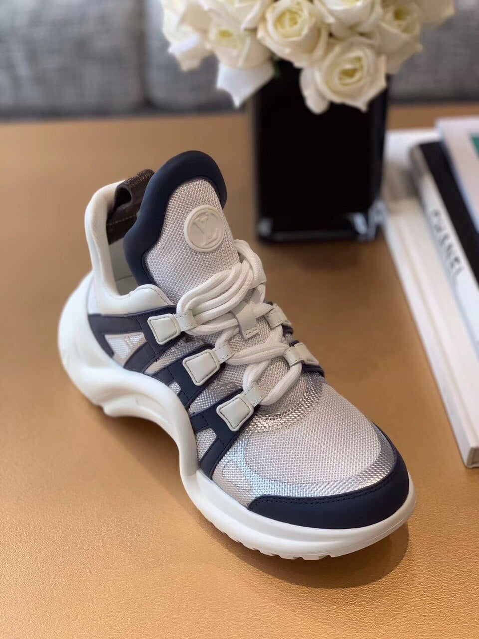 Louis Vuitton Archlight Sneakers Calfskin Leather Fall/Winter Collection White/Silver/Black