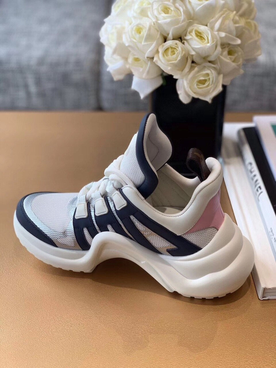 Louis Vuitton Archlight Sneakers Calfskin Leather Fall/Winter Collection White/Silver/Black