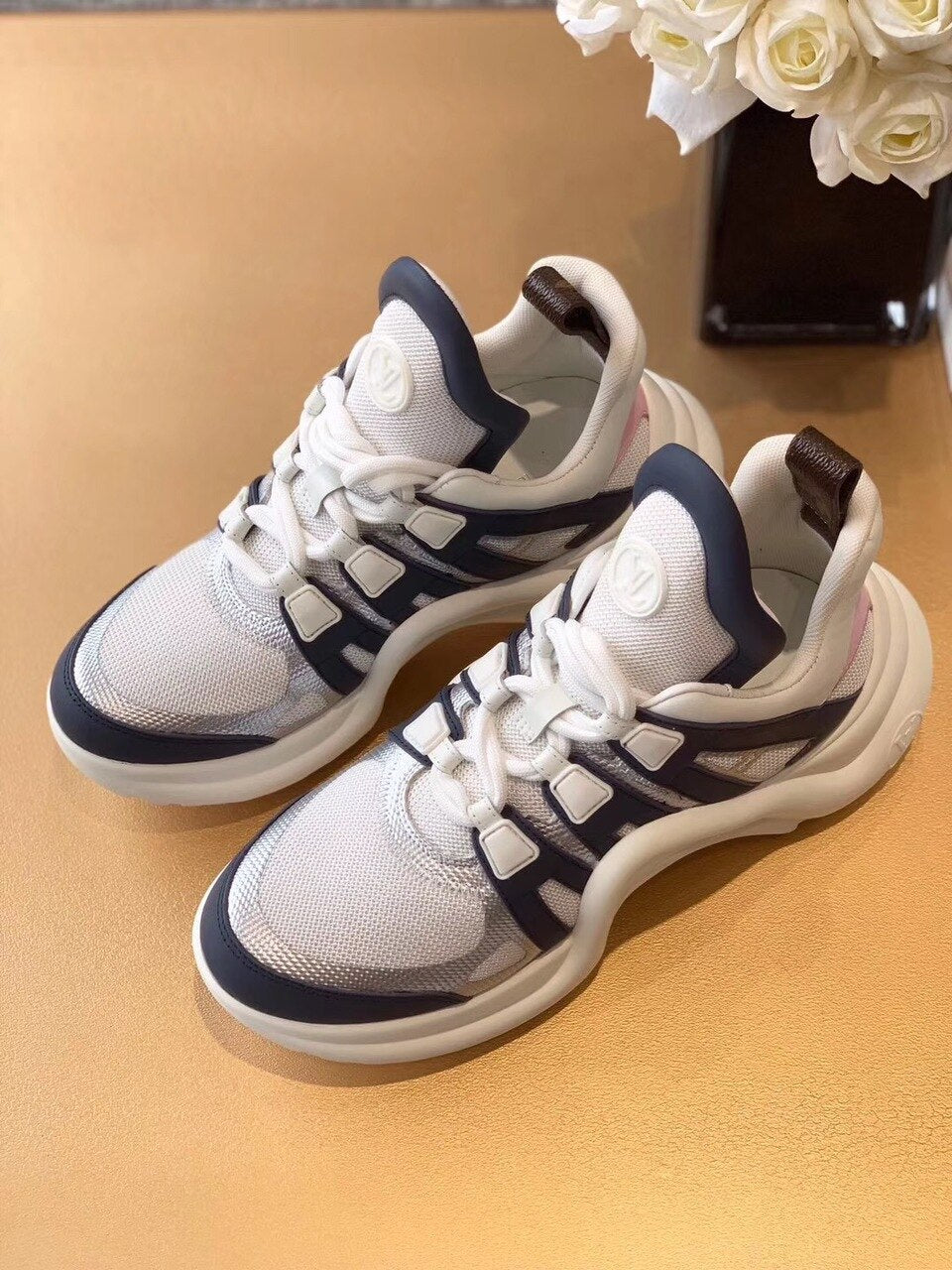 Louis Vuitton Archlight Sneakers Calfskin Leather Fall/Winter Collection White/Silver/Black