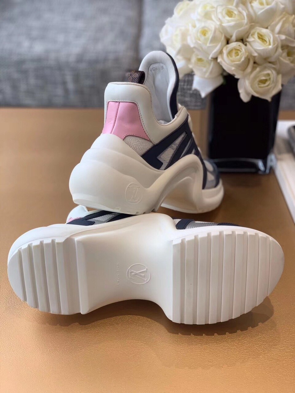 Louis Vuitton Archlight Sneakers Calfskin Leather Fall/Winter Collection White/Silver/Black
